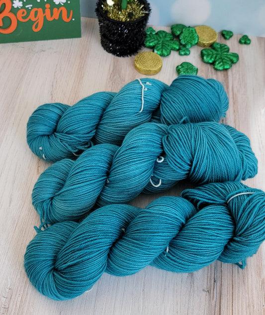 Got to Be Teal Fingering Weight 100% SWM / Ready to Ship