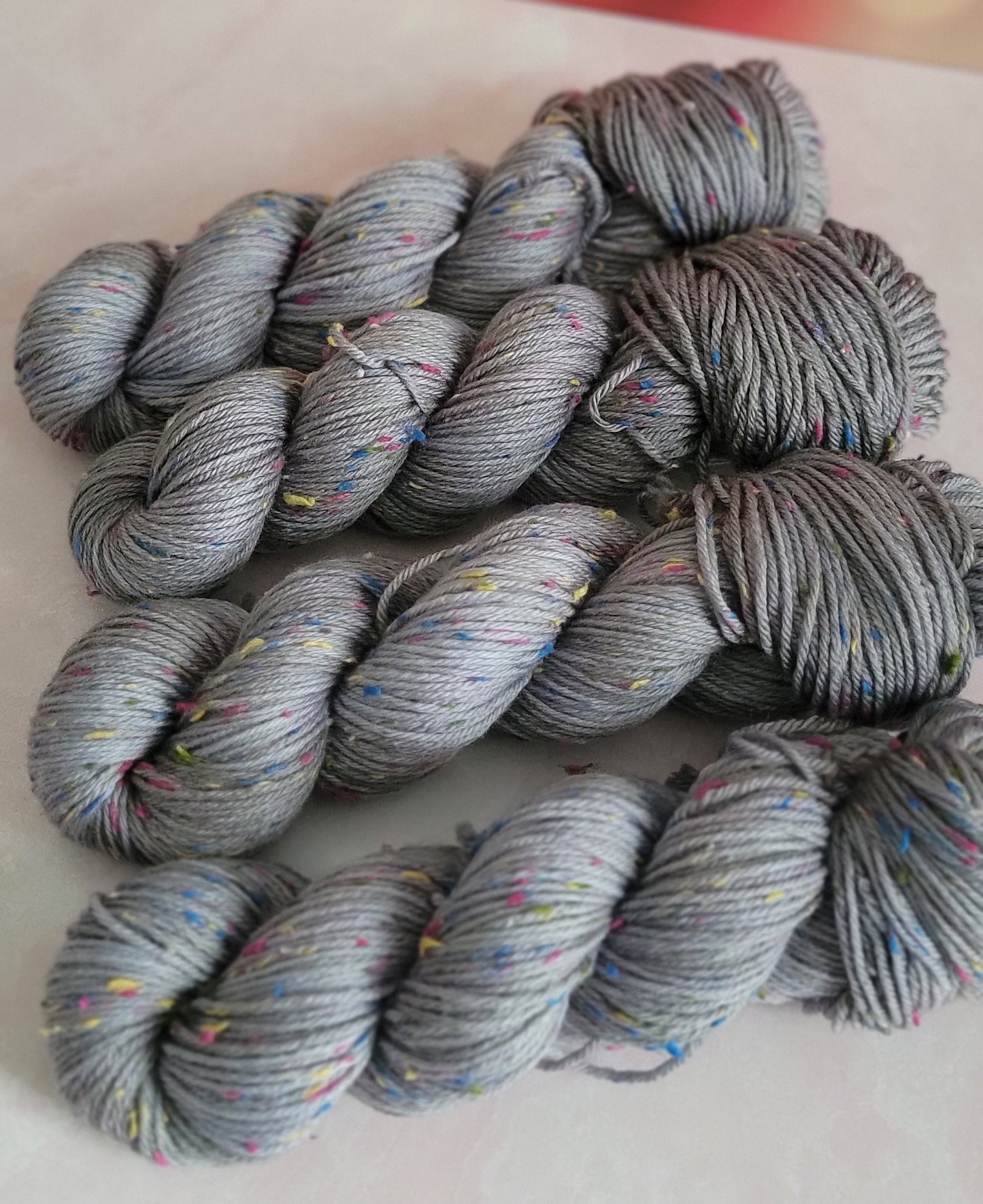 Twilight Grey DK Rainbow Tweed / Ready to Ship