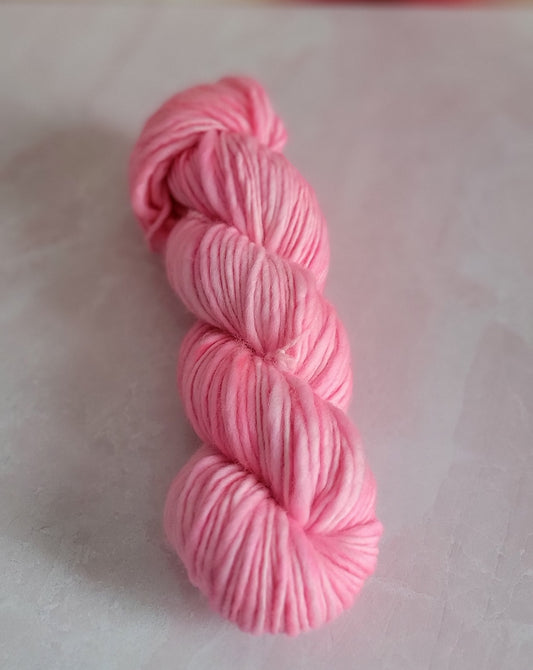 Pink Thick n Thin Bulky Weight Single Ply / Ready to Ship