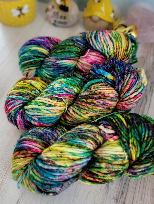 Can't Sleep Clowns Will Eat Me SBL130 SHIMMER (lite super bulky) / Ready to Ship