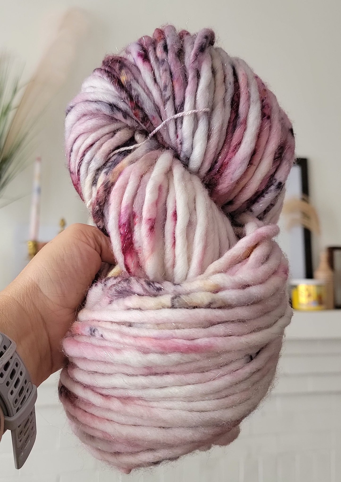 Grindelwald Lite- ish SHIMMER 92 Yard Super Bulky / Ready to Ship