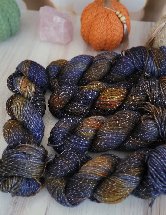OOAK #2 Blue DK Stranded Sparkle / Ready to Ship
