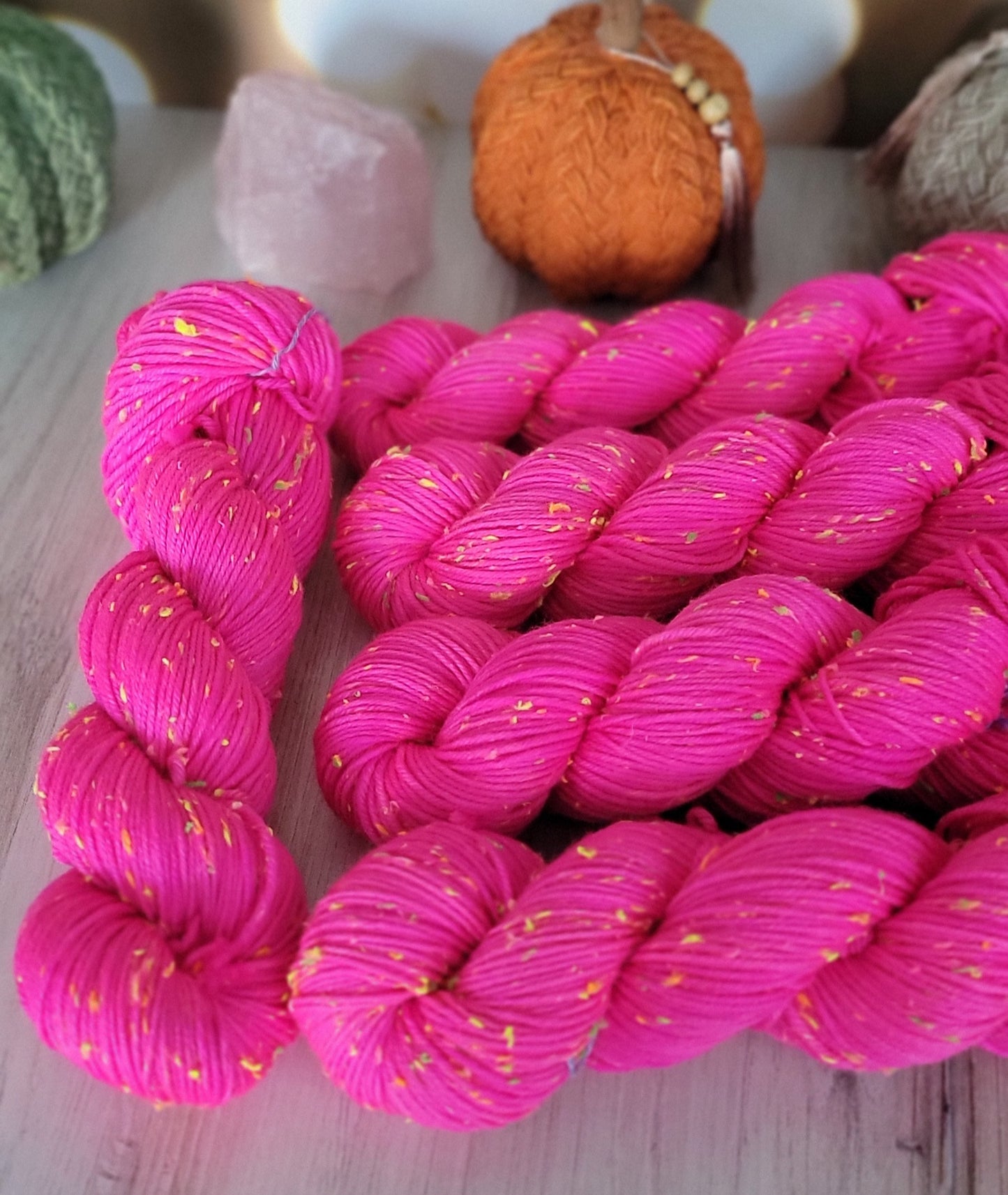 Pinky Tuscadero Neon Tweed DK Weight / Ready to Ship