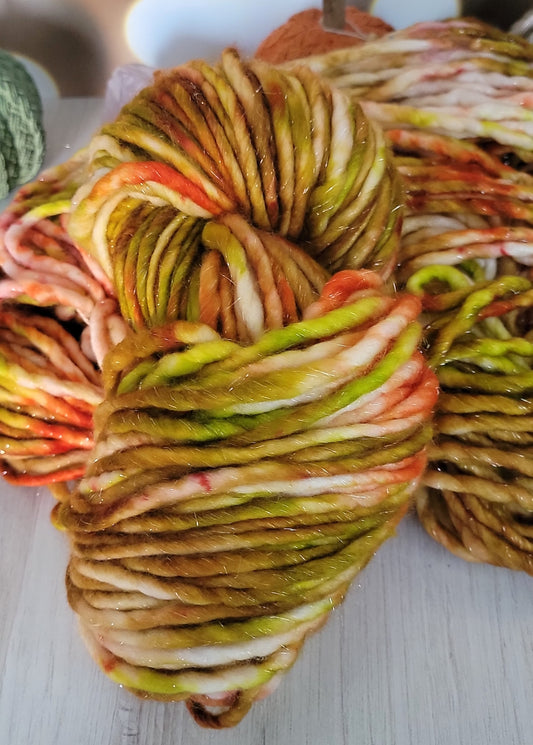 OOAK Tomato Plant SUPER SHIMMER 130 Yard Super Bulky / Ready to Ship