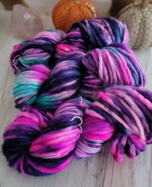 OOAK Pink Navy SB92 Super Bulky 92 Yard / Ready to Ship