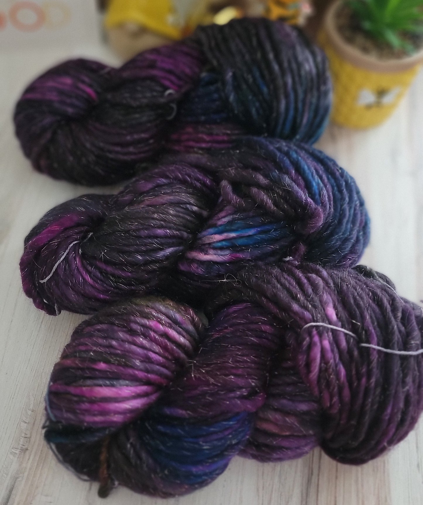 Dyepan Disaster SUPER SHIMMER 130 Yard Super Bulky / Ready to Ship