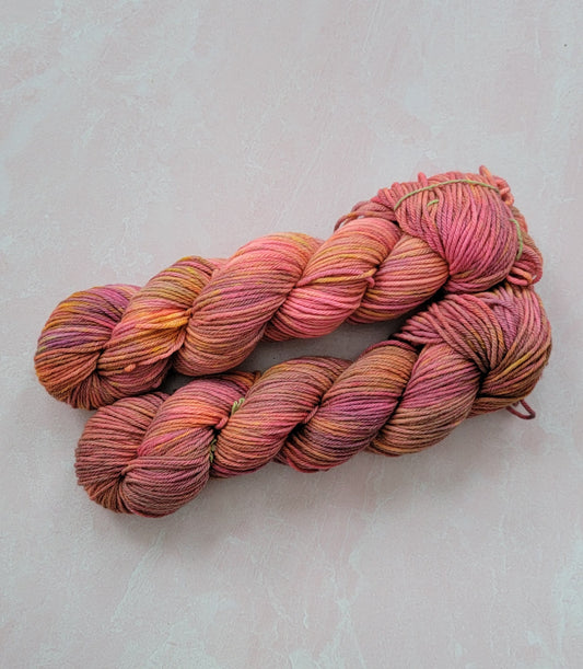 Sunsets at the Farm Non Superwash Worsted Weight Yarn / Ready to Ship