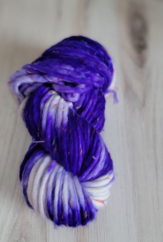Violet Rainbow Tweed Super Bulky / Ready to Ship