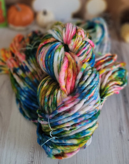 You're Really Weird-ish Neon Tweed Super Bulky / Ready to Ship