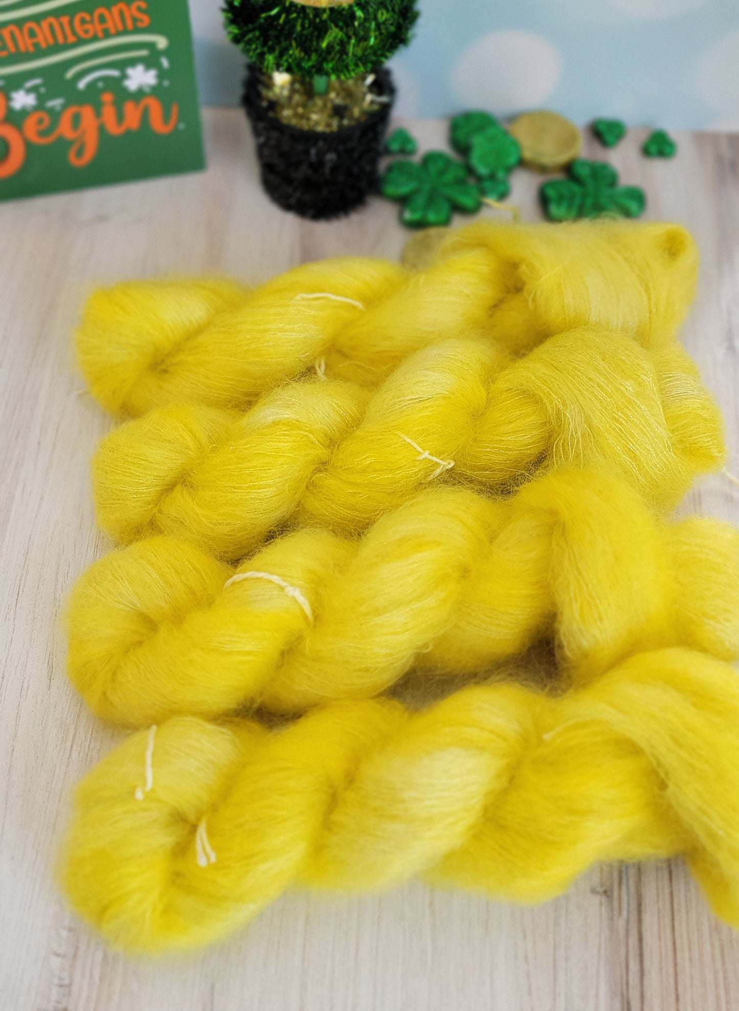 Steal My Sunshine Mohair Silk Shimmer Stranded / Ready to Ship