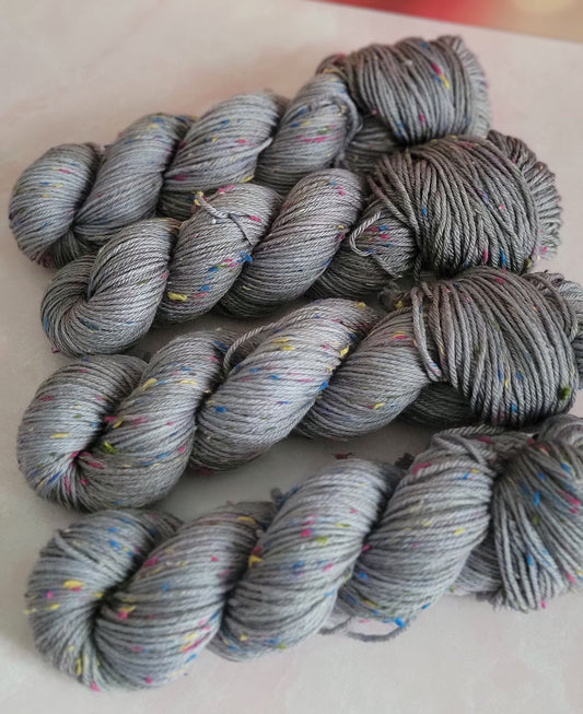 Twilight Grey DK Rainbow Tweed / Ready to Ship