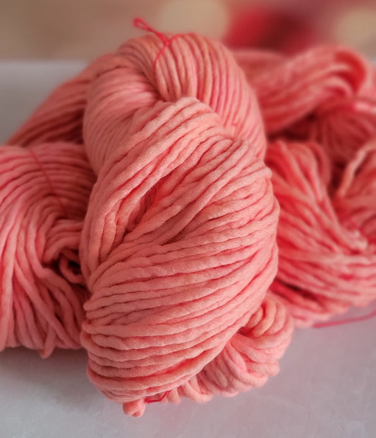 Peachy Pink - NON Superwash Super Bulky / Ready to Ship