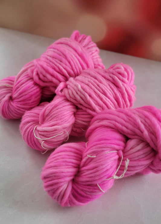 Barely Pink SHIMMER 92 Yard Super Bulky / Ready to Ship