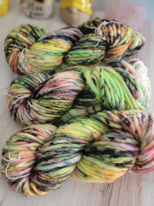 Push Pop Neon Tweed Super Bulky / Ready to Ship