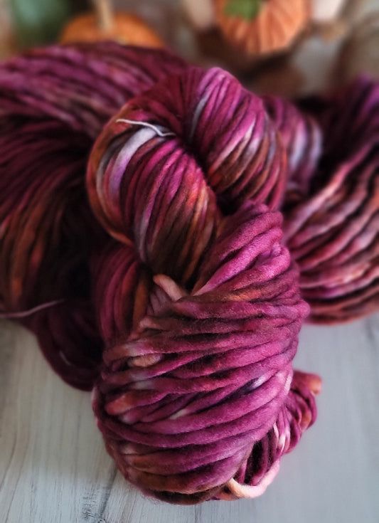 OOAK Burgundy Super Bulky SB141 / Ready to Ship