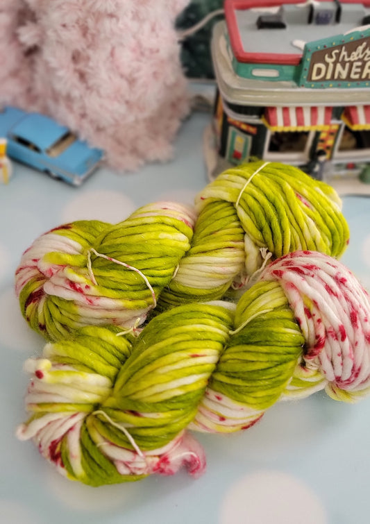 Grinch SHIMMER 92 Yard Super Bulky / Ready to Ship