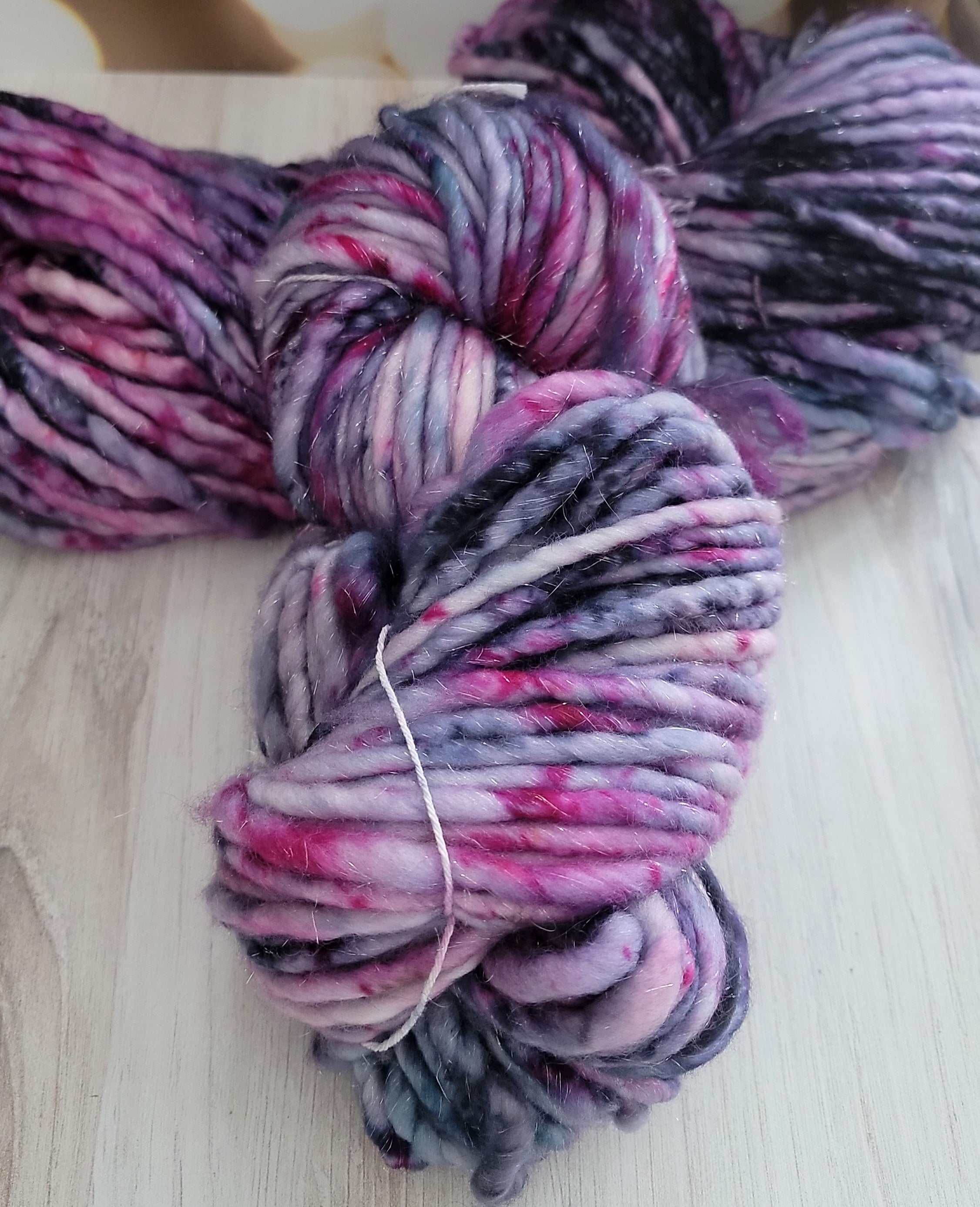 OOAK Purple-ish SUPER SHIMMER 130 Yard Super Bulky / Ready to Ship ...