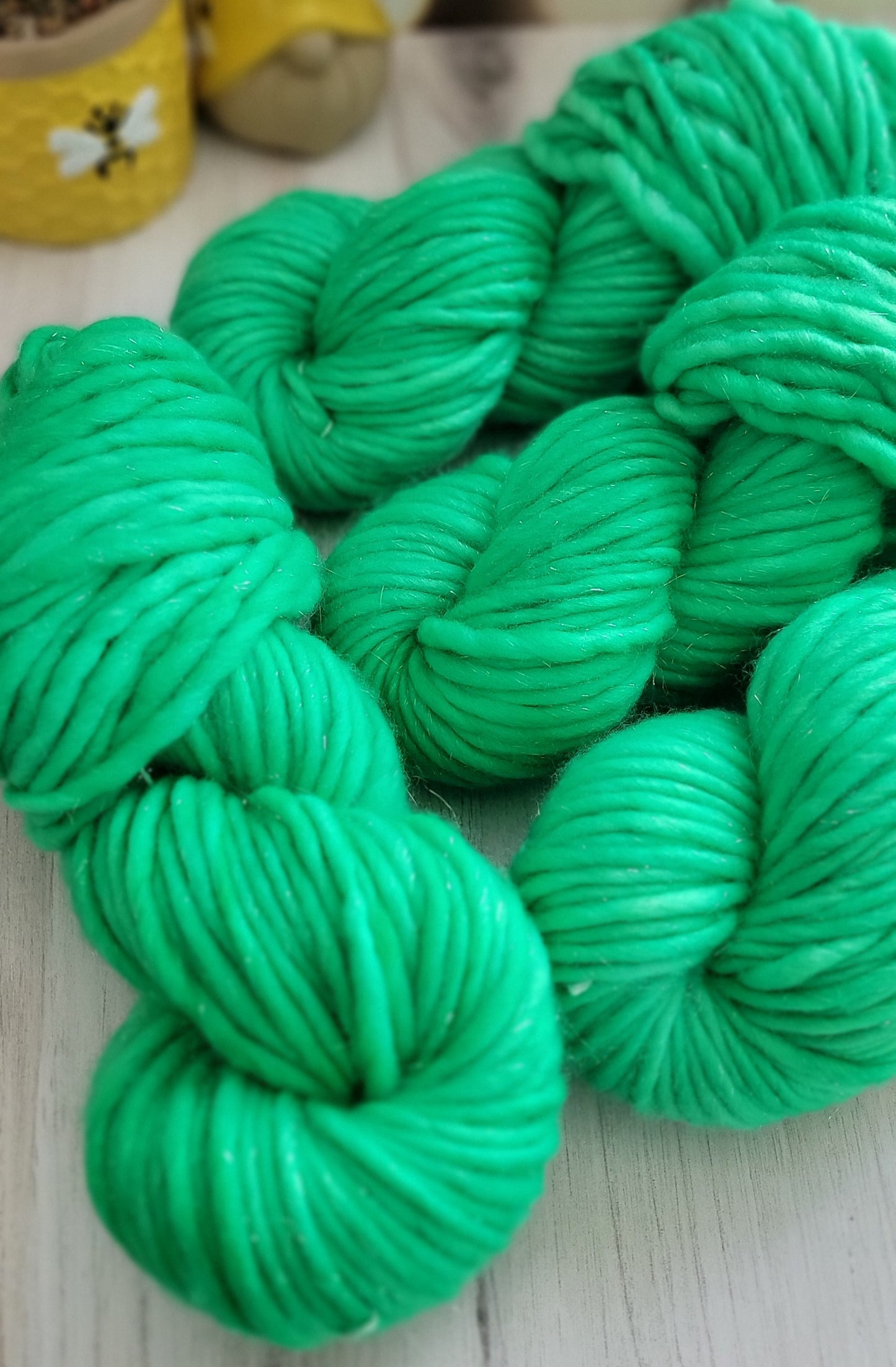 Double Mint SHIMMER 92 Yard Super Bulky / Ready to Ship
