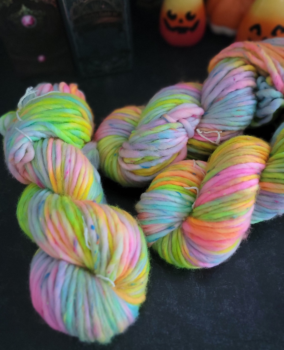 Miss Me Blind Neon Tweed Super Bulky / Ready to Ship