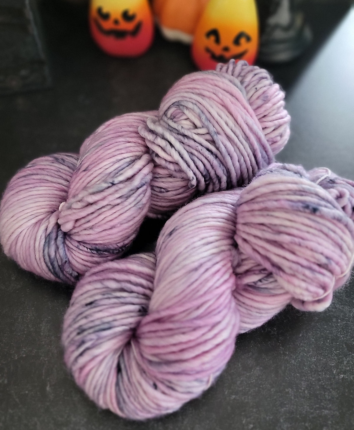 OOAK Pink/Grey SBL130 (lite super bulky) / Ready to Ship