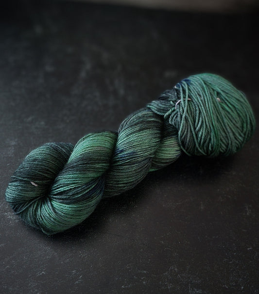 Edgar Allen Crow Fingering Weight 100% SWM / Ready to Ship