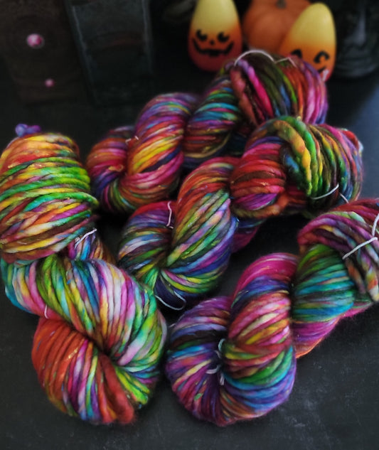 I Speak for the Trees Rainbow Tweed Super Bulky / Ready to Ship